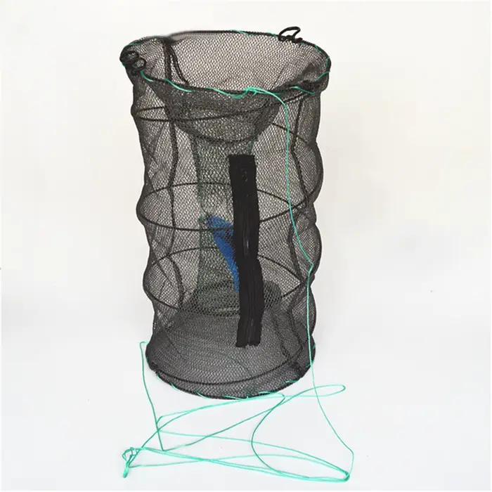 Filet de pêche pliable et réutilisable, cage à poissons universelle pour toutes les espèces