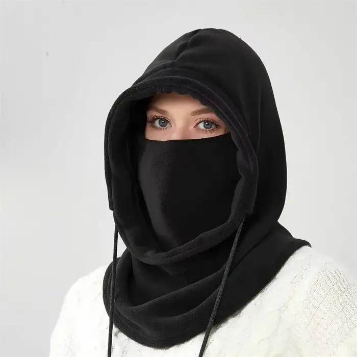 Cagoule hiver pêche ski vélo - Masque facial coupe-vent thermique pour sports d'hiver - Cadeau Noël