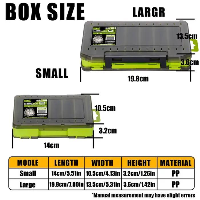 Boîte à pêche double face compacte SAMOLLA organisation durable leurres hôtes appâts