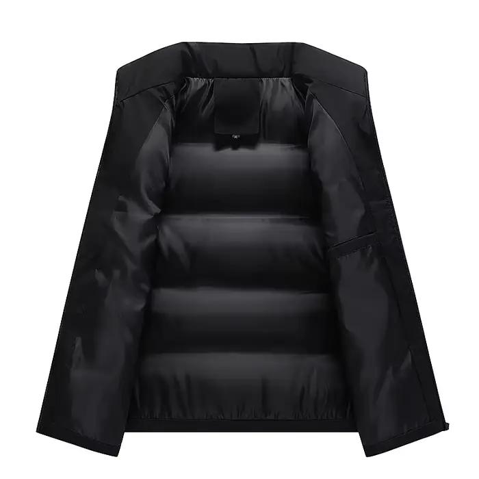 Veste sans manches chaude homme hiver en coton épais, coupe-vent et décontractée