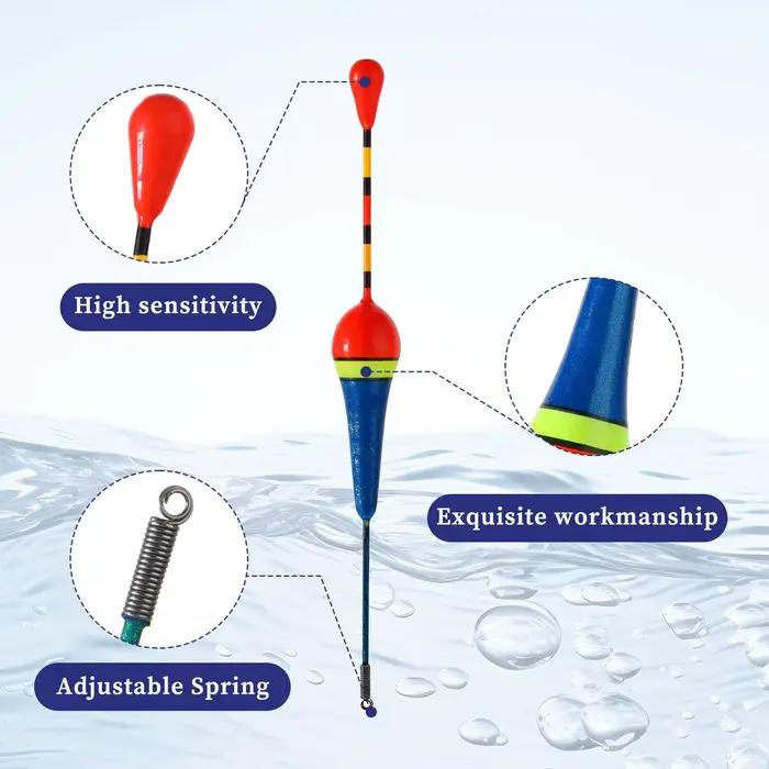 10 flotteurs truite ovale bois coulissant pêche basse ligne mousse dure basses accessoires pêcheur