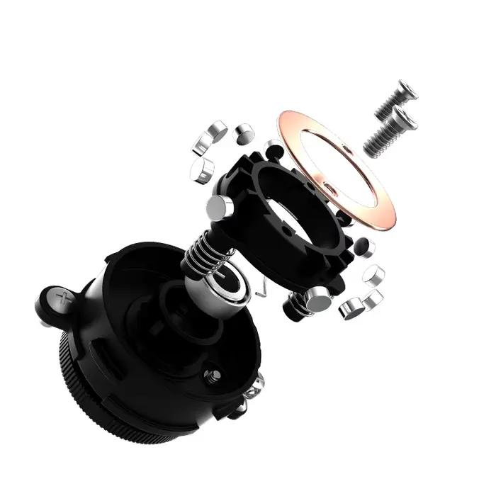 Moulinet baitcasting Histar Verdant BFS 118g carbone ratio 7.2:1 frein 4kg pêche ultralégère