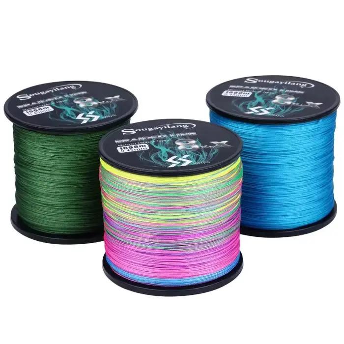 Ligne de pêche braidée Sougayilang 9 brins pour carpe, 300m 500m 1000m, multifilament haute résistance