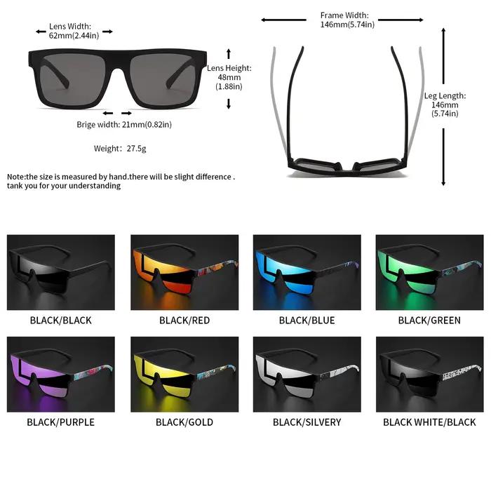 Lunettes de pêche carrées 2 pièces UV400 - Style classique pour pêche loisir et déplacements