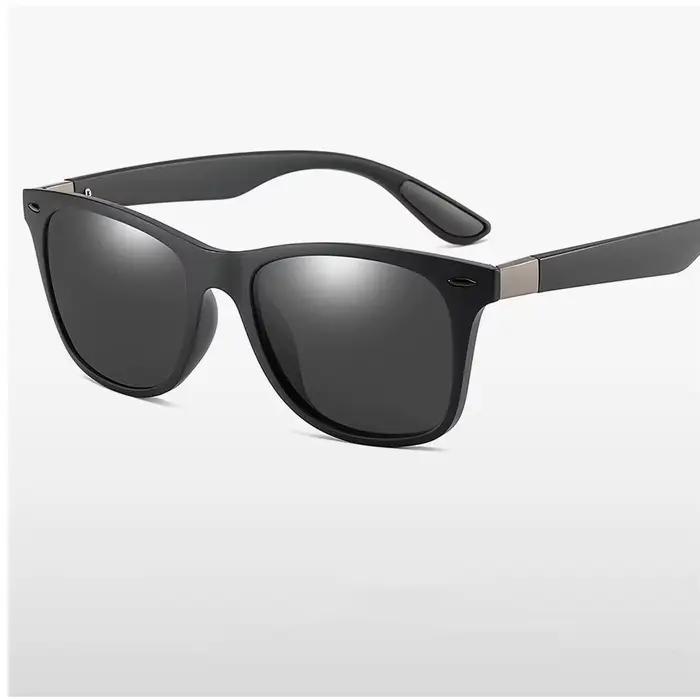 Lunettes de soleil polarisées pêche conduite - Monture carrée UV400 pour hommes et femmes