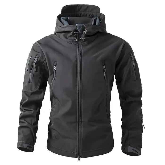 Veste softshell peau de requin homme - Imperméable sportive pour pêche en moto et activités outdoor