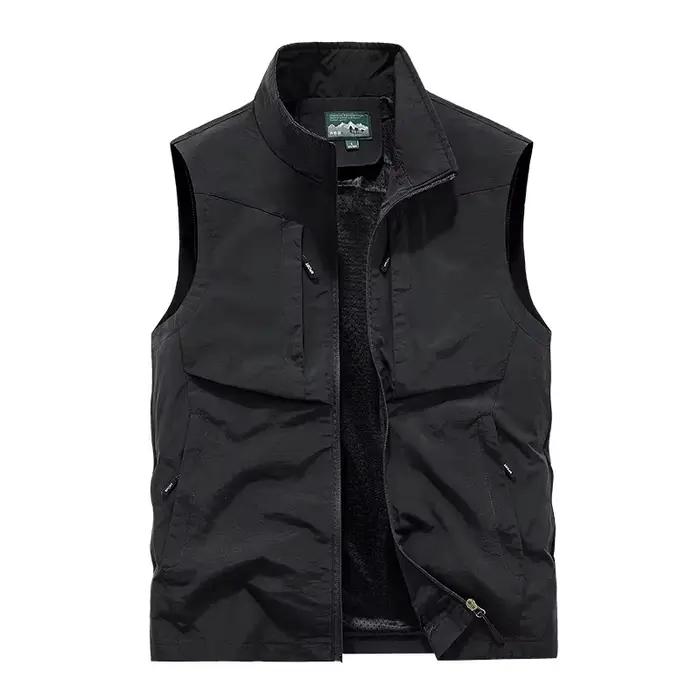 Veste cargo sans manches pour homme - Maille respirante été - Pêche et sport - Tailles 8XL - Veste légère