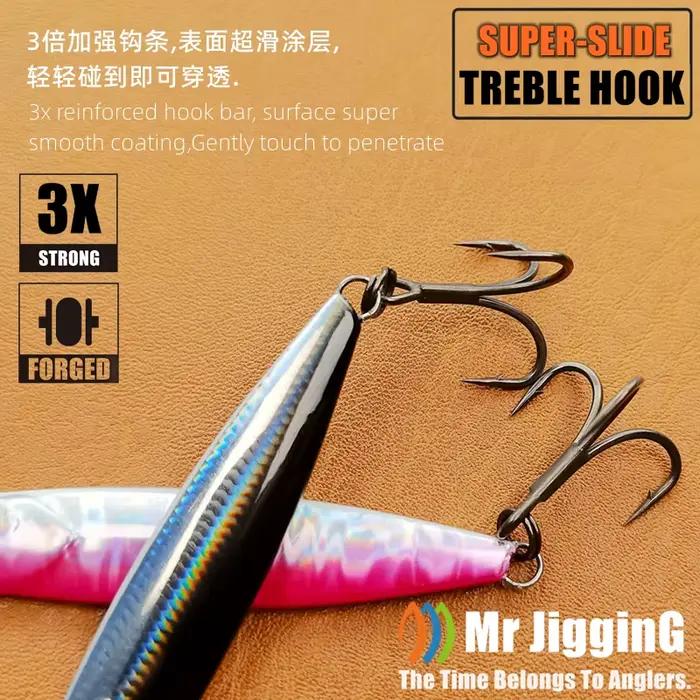 Jig métal coulant rapide 10g-40g pour pêche en mer du bar - Leurre artificiel shore casting