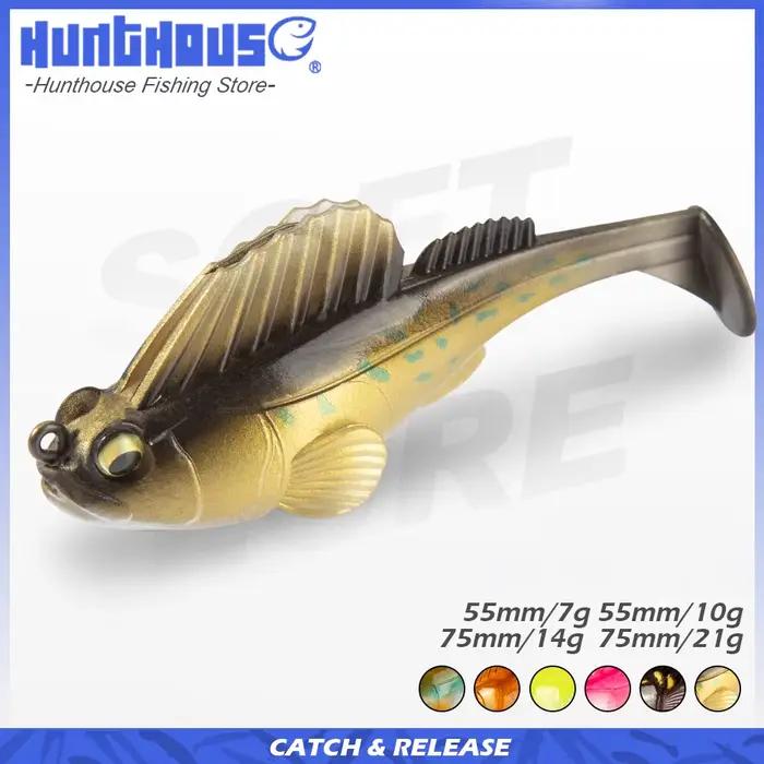 Leurre de pêche Hunthouse Jig Coated 75mm/14g pour truite, brochet, perche et sandre en eau douce