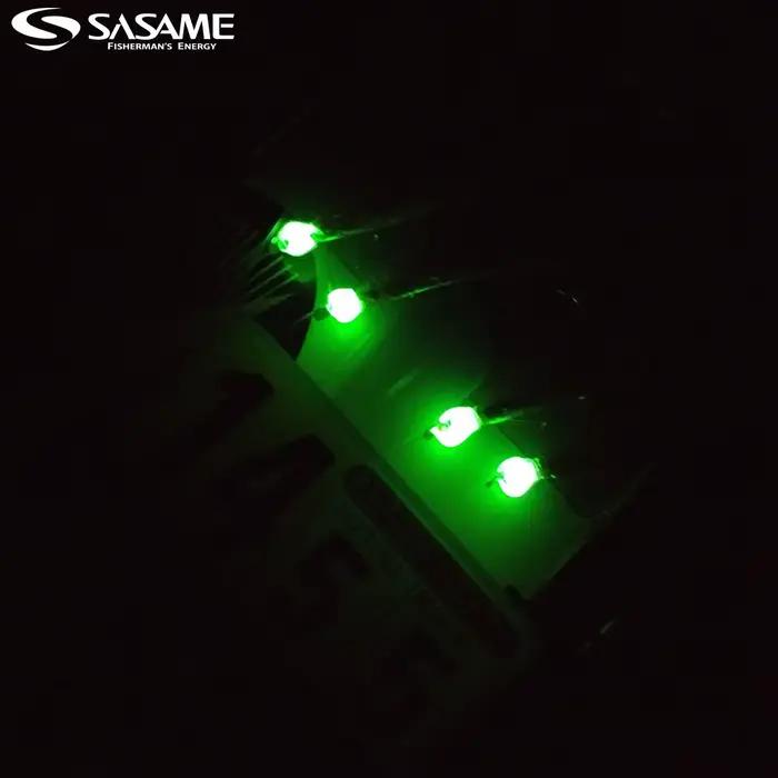 Leurre sabiki SASAME japonais pour pêche côtière au jig avec plumes UV et ligne fluorocarbone