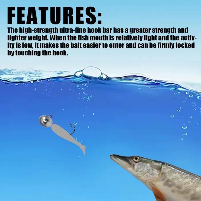 Têtes plombées rockfish ajing 0.8-7g 5 pièces - pour vers souples bars truites brochets pêche