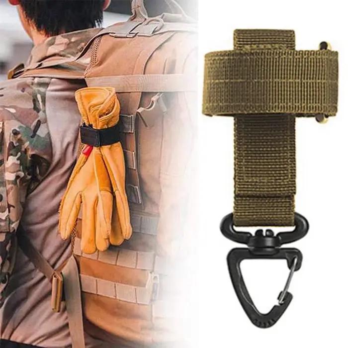 Porte-gants tactique MOLLE en nylon pour rangement de gants, outils et clés pour pêche et activités de plein air
