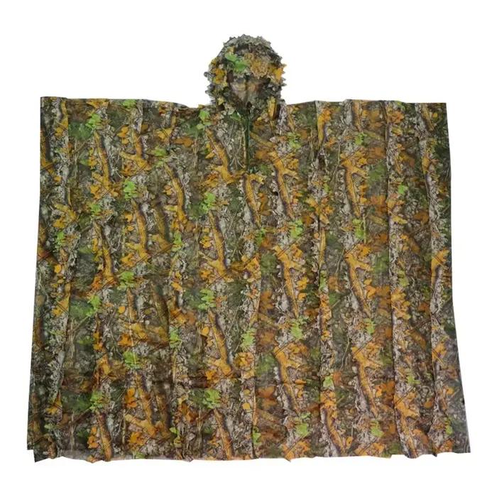 Combinaison Ghillie 3D feuilles camouflage jungle pêche chasse tir jeunes adultes motif feuillage