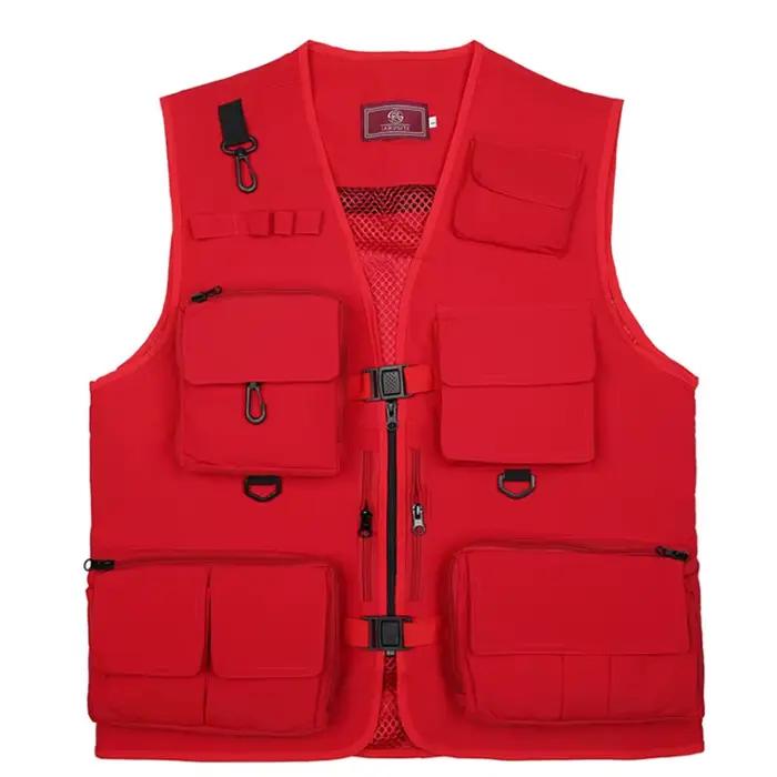 Veste de pêche sportive tactique 2026 - Veste filet séchage rapide multi-poches pour pêche extérieure été
