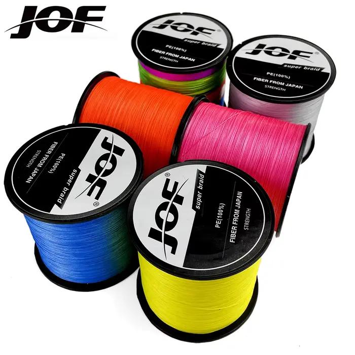 Ligne tressée JOF 8 brins 1000M-100M pour pêche de la carpe - Multifilament haute résistance
