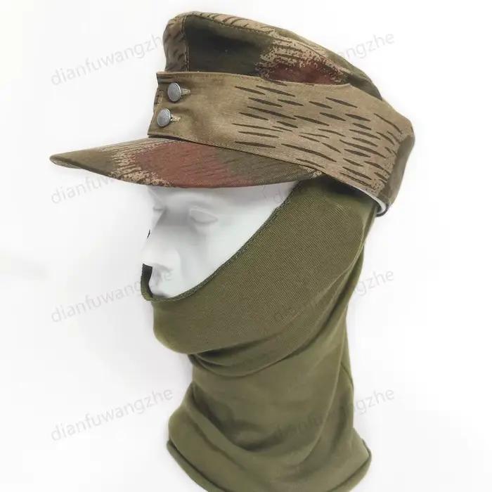 Casquette plate camouflage allemande M43 pour pêche tactique et randonnée aquatique