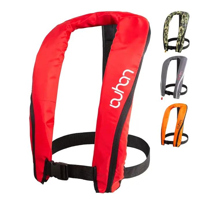 Gilet de sauvetage gonflable pêche avec réflecteurs 3M pour sécurité nautique et sports aquatiques pour femmes et hommes