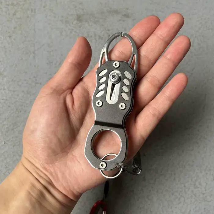 Pince à lèvres poissons acier inox 304 anti-rouille - Grippe poisson portable serrure professionnelle