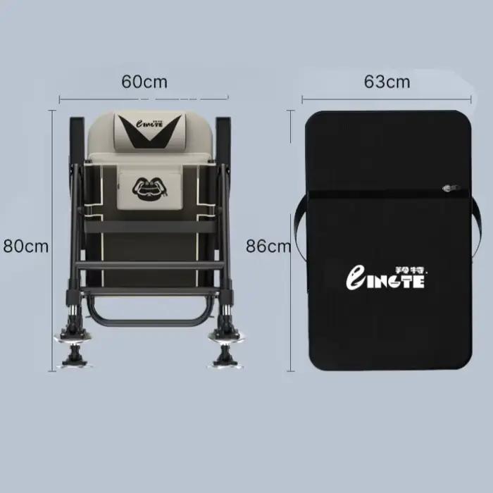 Chaise de pêche européenne multifonction tout terrain - Siège pliant portable inclinable diaotai