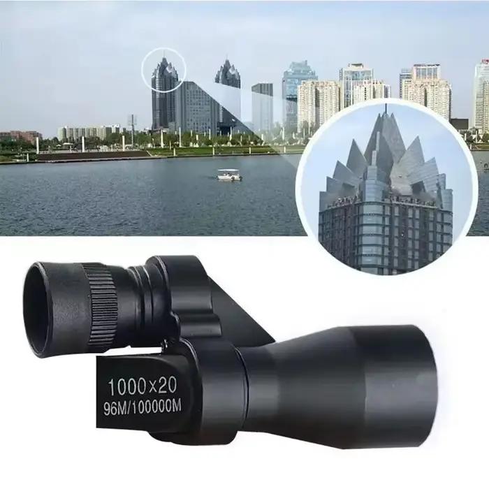 Mini télescope monocular portable 1000x20 pour pêche - Zoom haute puissance pour observation extérieure