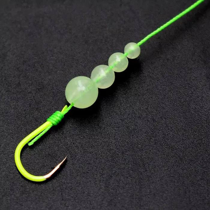 Perles lumineuses 4mm-6mm pour pêche de nuit - 100 billes fluorescentes pour montages