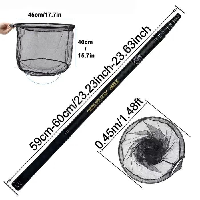 Filet débarquement MBLN 328cm ultra-léger 414g portable manche carbone tête aluminium alliage pêche