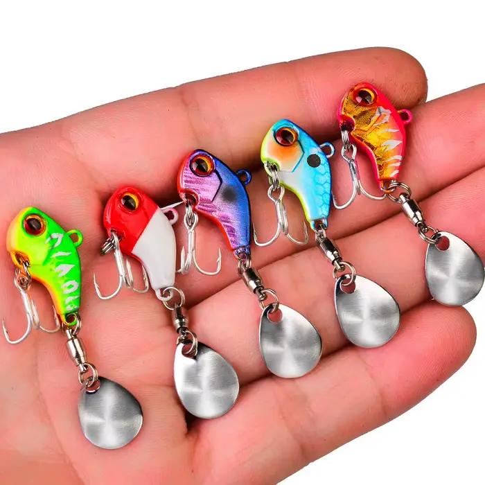 Leurre métal vibrant spinner cuillère hiver pour pêche carnassiers 6g 15g 28g appât artificiel