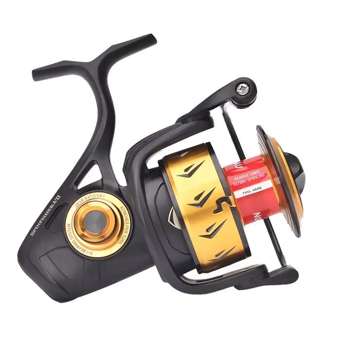 Moulinet de pêche PENN SSVII 7500-10500 anti-corrosion mer - Roulement à bille pour spinning max 13kg