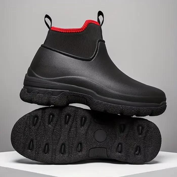 Bottes de pluie homme CKNOY semelle épaisse imperméables anti-dérapage confortables pour chef cuisine randonnée et occasions spéciales