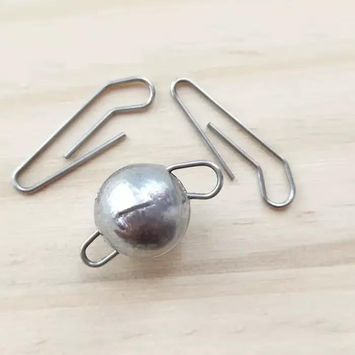 Lot de 5 plombs pêche de 2g à 28g avec émerillon pour pêche profonde et rocheuse