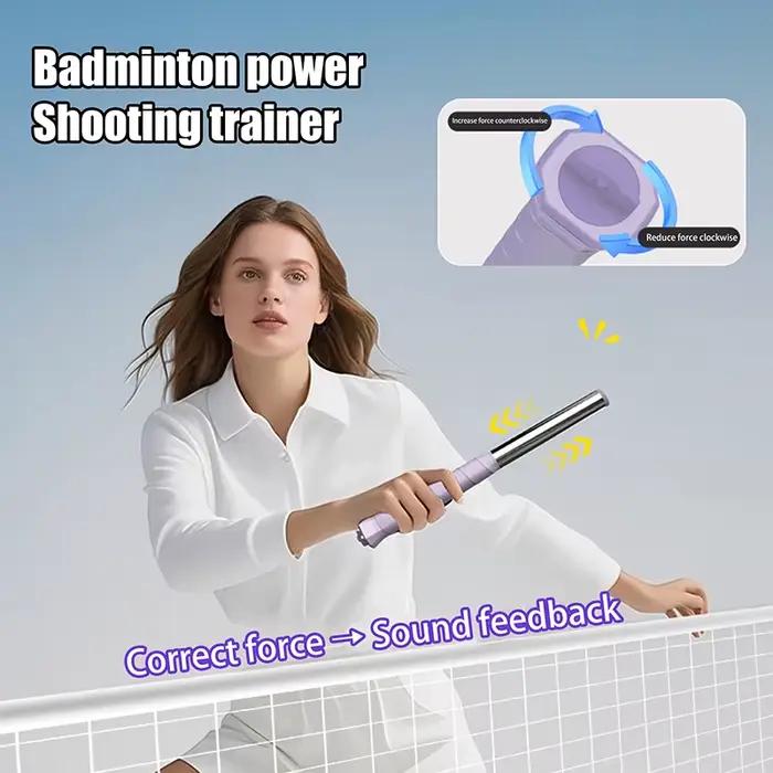 Entraîneur de swing badminton 1PC : correcteur de frappe haute claire et coup fouetté pour pratique solo
