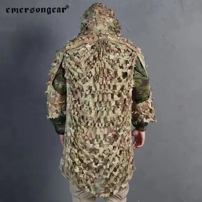 Combinaison Ghillie légère Emersongear camouflage discret pêche chasse secrète vêtement sniper
