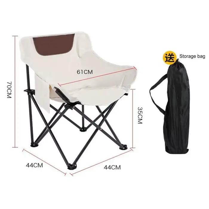Chaise pliante voiture avec sac de rangement pour pêche, camping et sorties outdoor légère