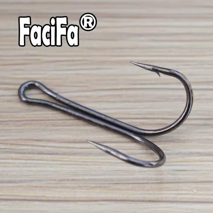 Hameçons doubles pour pêche à la mouche et jigging - Tailles 1 à 5/0 pour bar et carnassiers