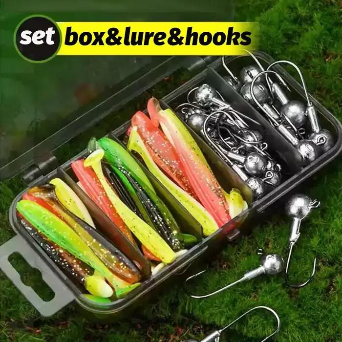 50 leurres métalliques jig de 3g à 14g pour pêche verticale - Kit complet avec têtes plombées et hameçons