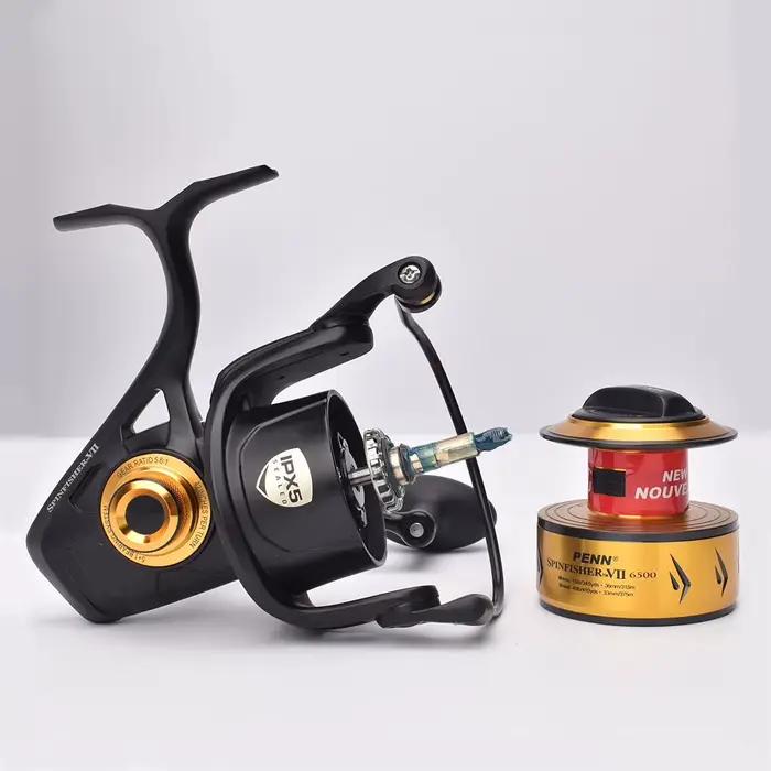 Moulinet de pêche PENN SSVII 7500-10500 anti-corrosion mer - Roulement à bille pour spinning max 13kg