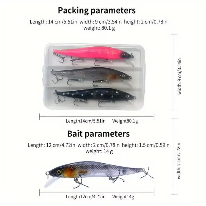 Leurre souple japonais 12cm pêche carnassiers brochet sandre, appât lent coulant 3 pièces pro