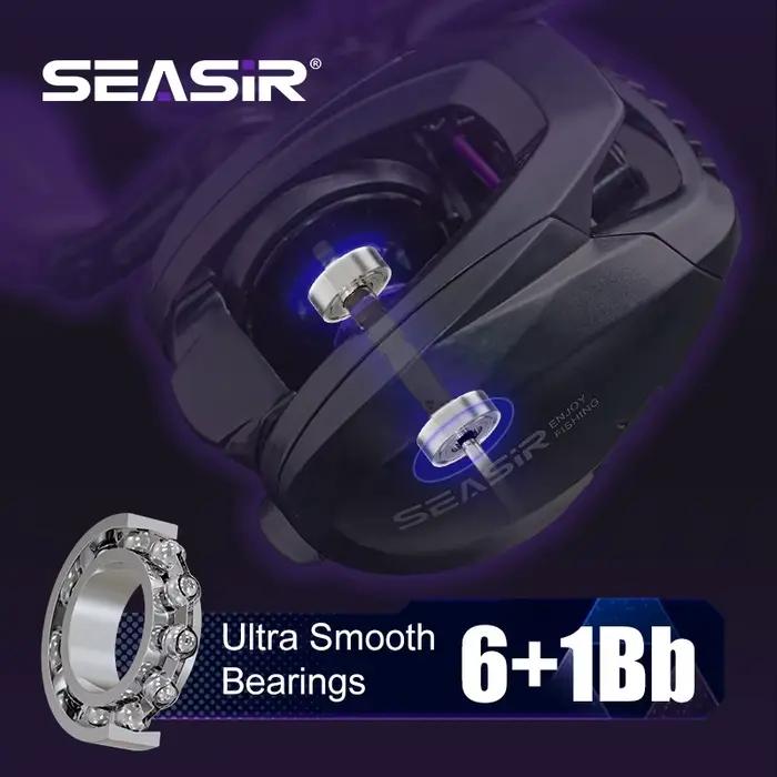 Moulinet Baitcasting Ultralight Seasir ZERO-VX 133g - Rapport 7.6:1 - Pêche en Eau Douce et Salée