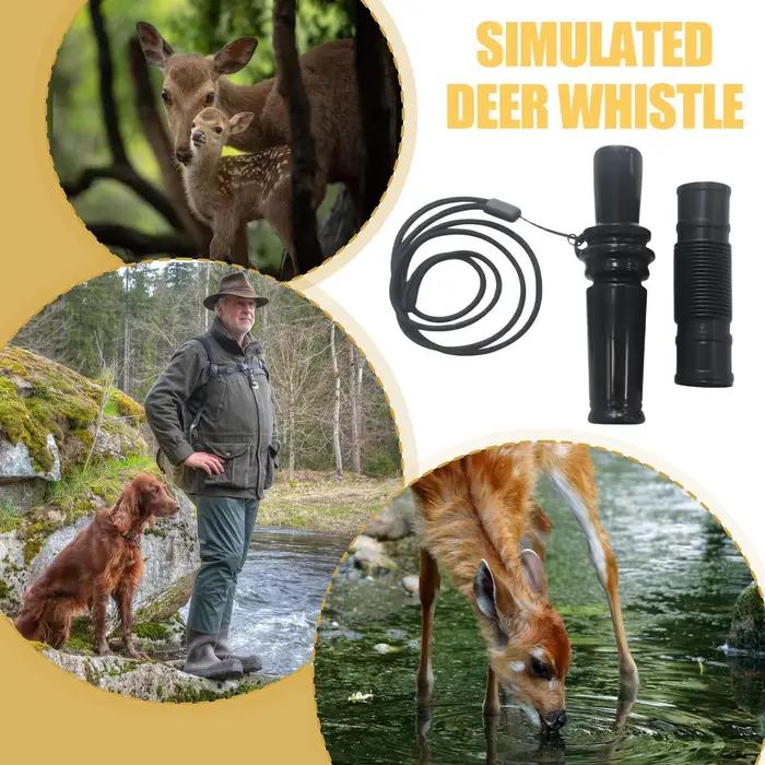 Sifflet cerf chasse extérieur appel biche faon lanyard portable leurre équipement vocalisations réalistes