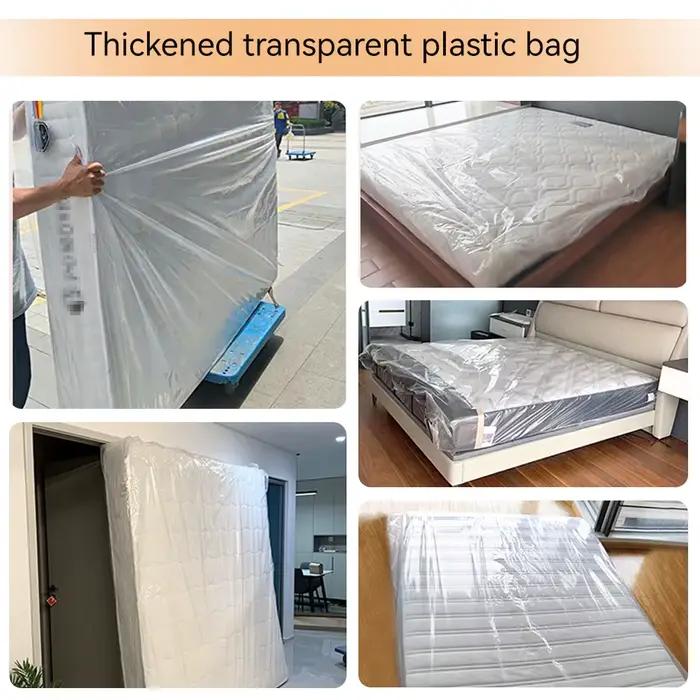 Housse matelas protection déménagement pêche - Sac plastique étanche anti-poussière pour couchage