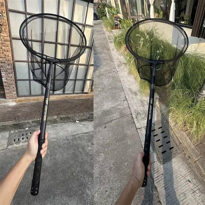 Filet épuisette portable MBLN 328cm - Manche carbone tête aluminium 414g ultra léger - Pêche nomade