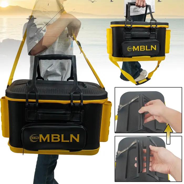 Caisse de pêche MBLN 30L portative - Supporte 70kg, transport à la main ou en bandoulière