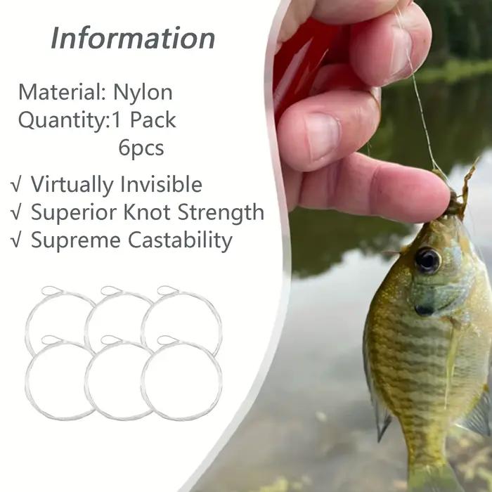 Ligne de tête de pêche à la mouche Aventik, bas de ligne nylon pré-noué avec boucle,