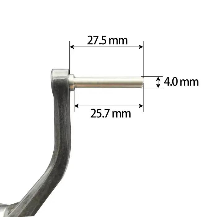 Manivelle de remplacement léger carbone pour moulinet pêche SHIMANO DAIWA sans bouton poignée puissante