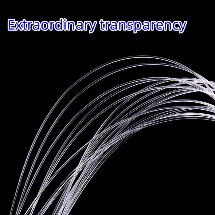 Ligne fluorocarbone revêtue 100M/220M pour pêche à la mouche - Leader transparent haute résistance