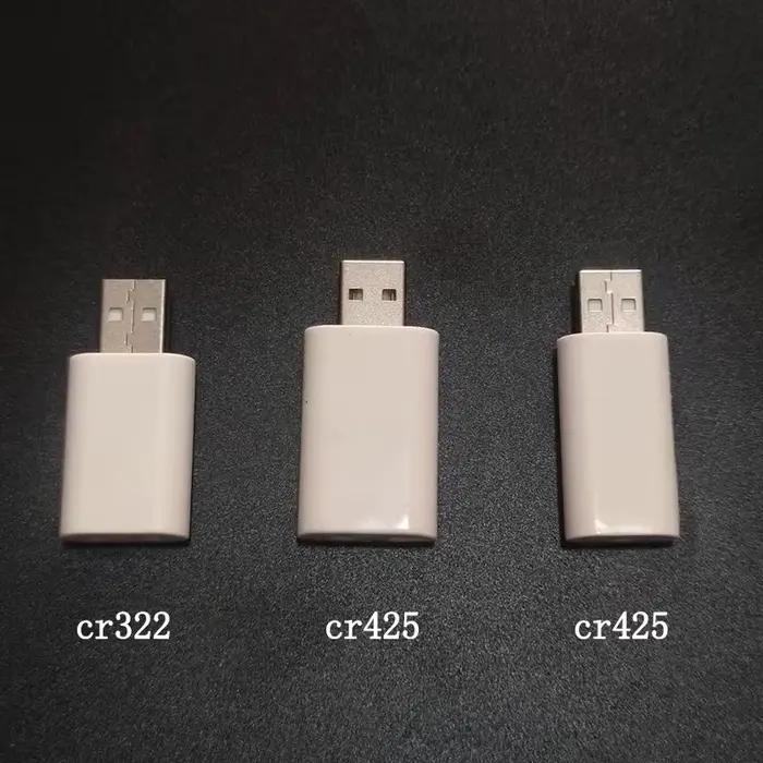 Chargeur USB rechargeable pour piles CR425 et CR322, accessoire batterie pour flotteur de pêche et appareils électroniques