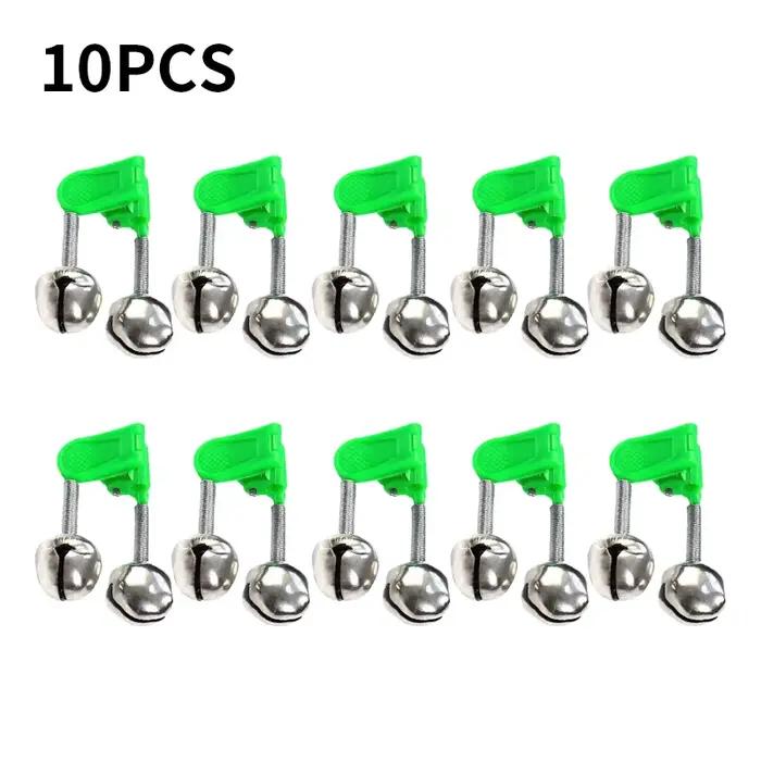 5-10 pcs Alarme de touche pêche ABS vert - indicateurs morsure poisson accessoires canne à pêche extérieur