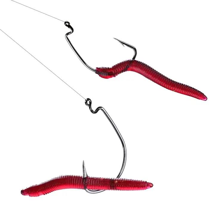 Vers artificiels souples 50-200 pièces 4cm/0.3g - Leurres simulation poisson odeur pour bar