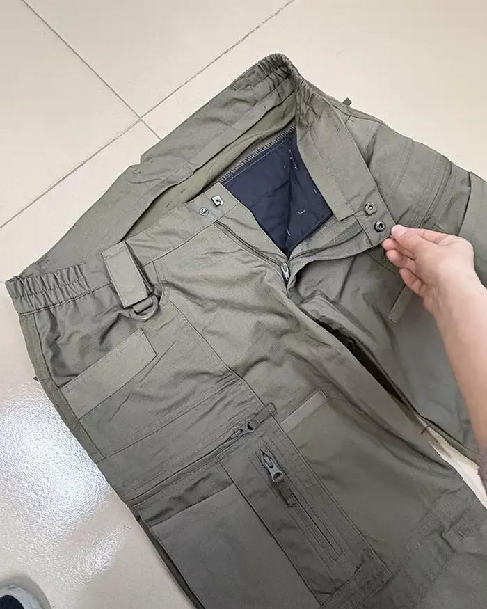 Pantalon tactique pêche polyvalent résistant pour pêche sportive et randonnée aquatique