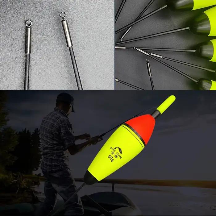 Flotteur lumineux LED pêche jour et nuit avec chargeur USB, flottabilité 5g à 100g pour pêche